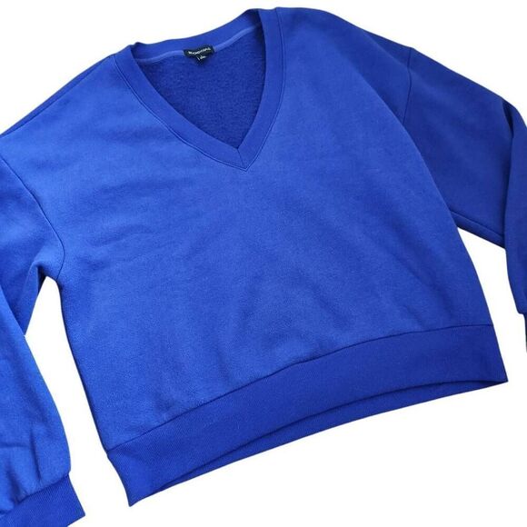 Beyond Yoga Sweatshirt Womens Large Oversized Put Together V Neck Athleticwear W - Picture 1 of 5